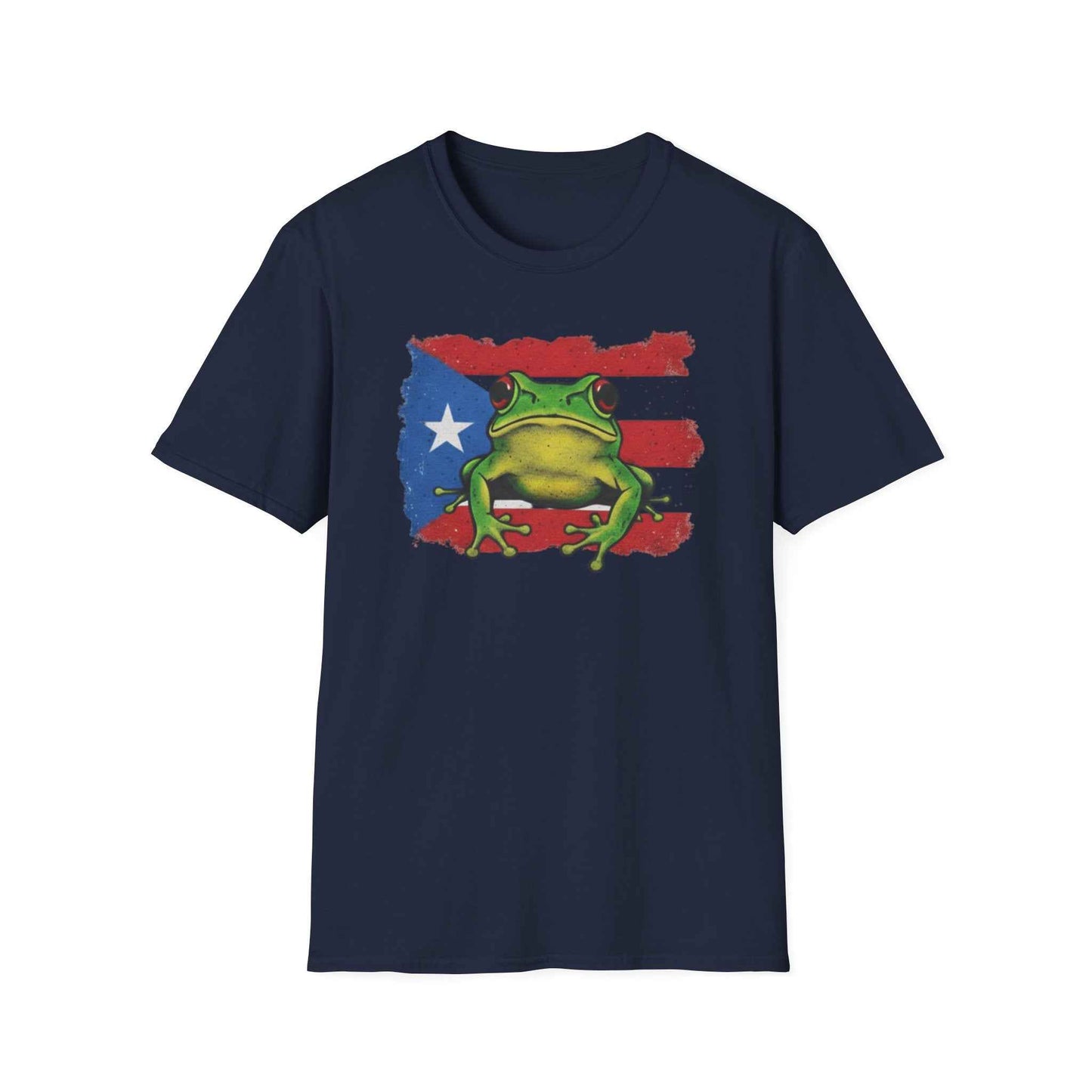 Puerto Rico Flag and Coquí T-Shirt - Boricua Pride Personalized 100% Cotton Unisex