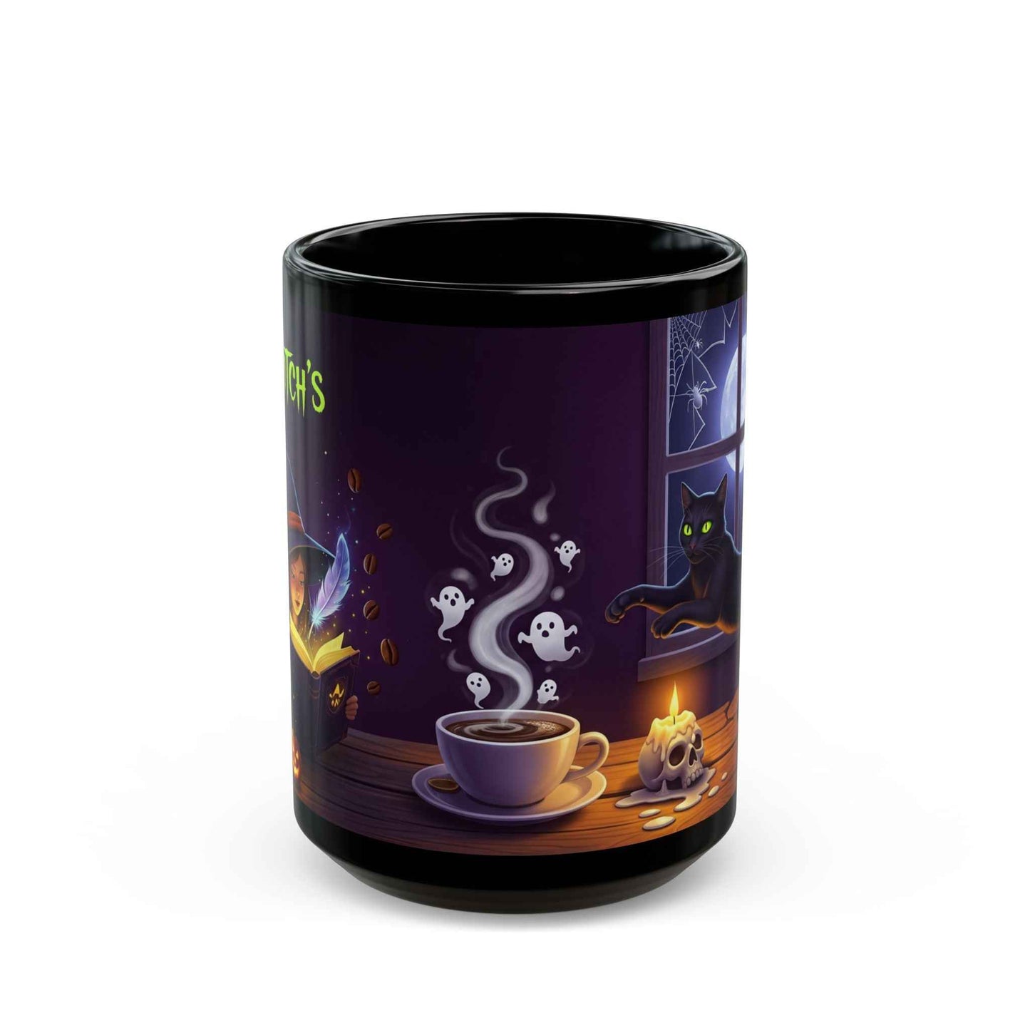 "Brewed with a Witch's Charm" Halloween Coffee Mug - Limited Edition Gift