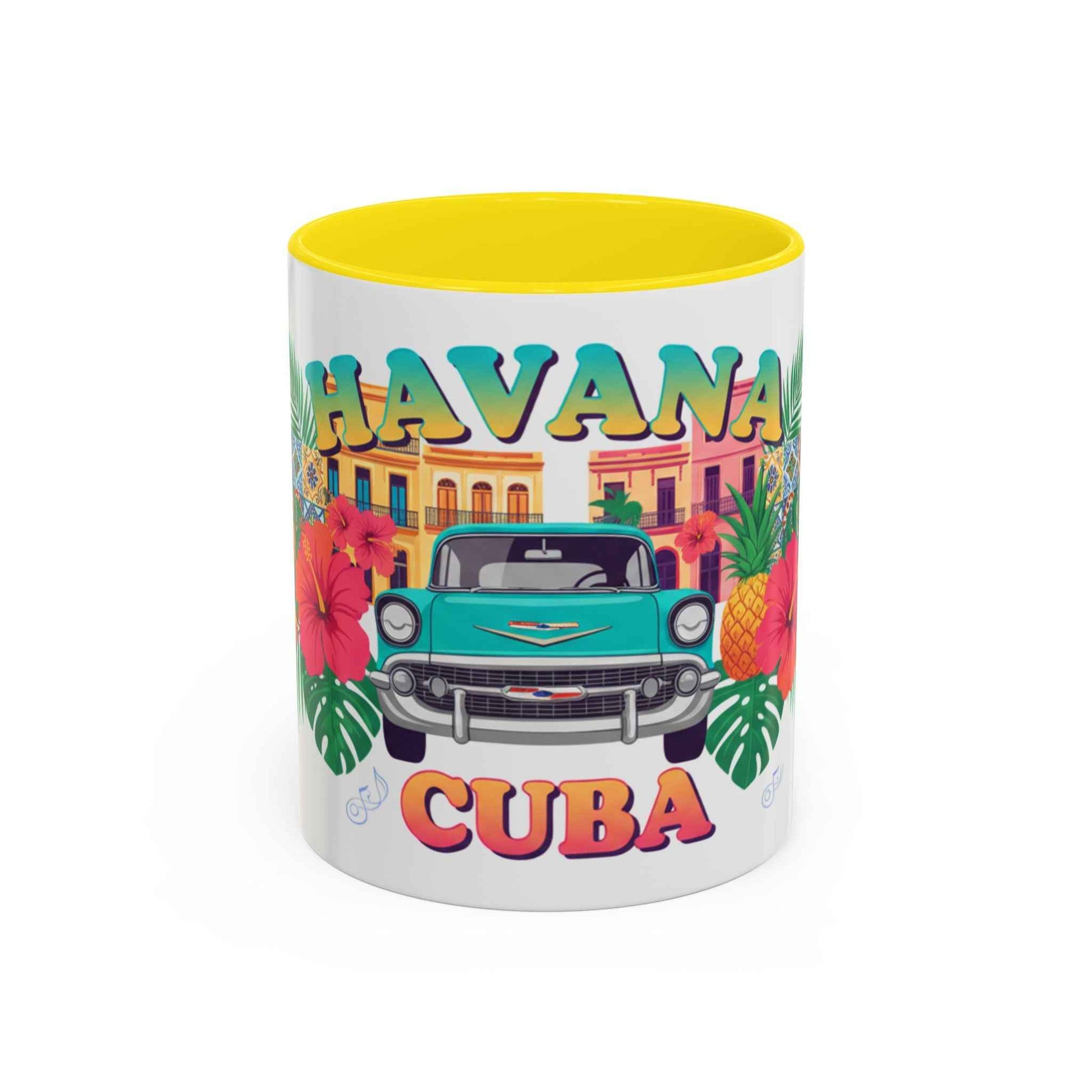 Havana Cuba Vintage Car Coffee Mug – Retro Tropical Travel Mug