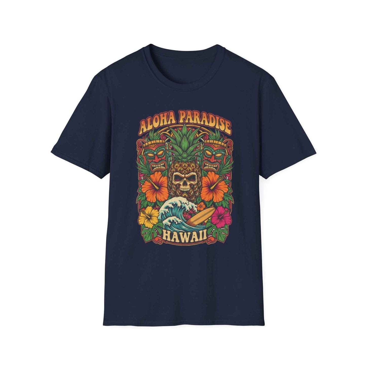Aloha Paradise Hawaii T-Shirt, Casual Summer Wear, Beach Vacation Tee, Luau Party Shirt, Gift for Travelers, Graphic Tee