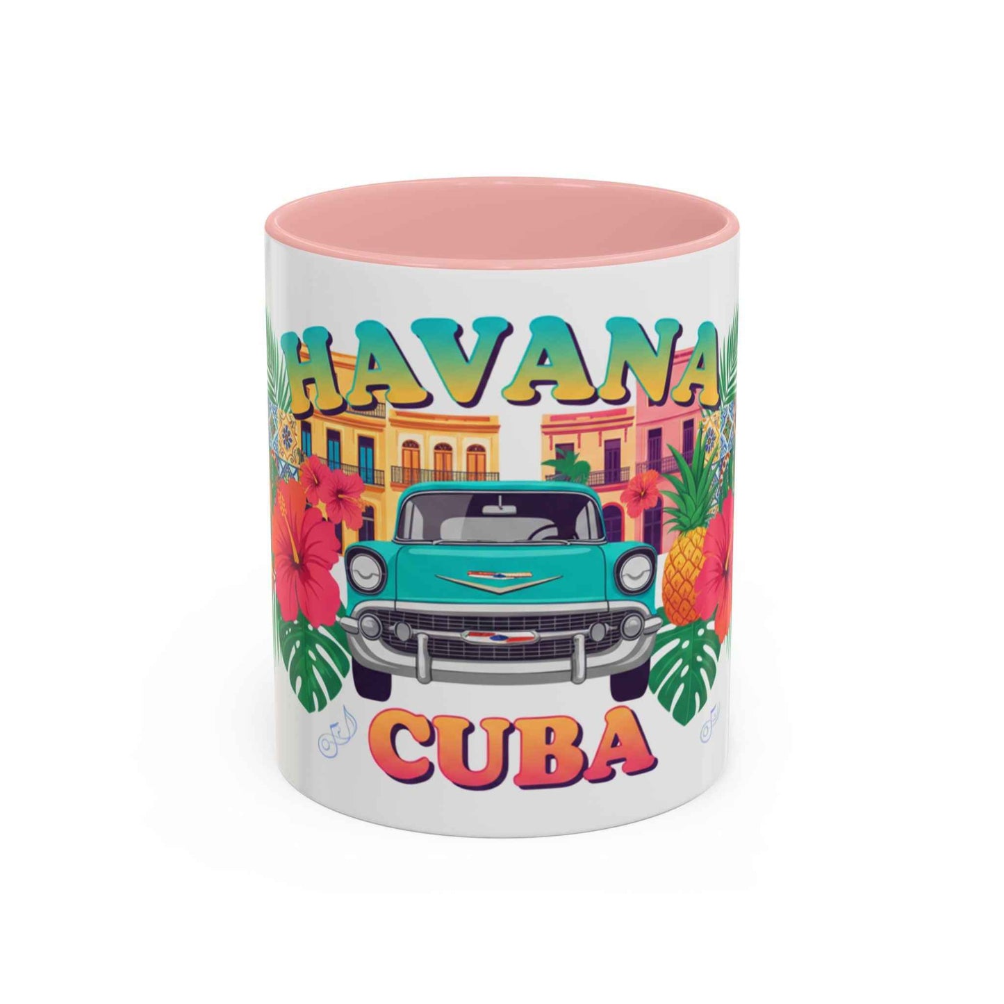 Havana Cuba Vintage Car Coffee Mug – Retro Tropical Travel Mug