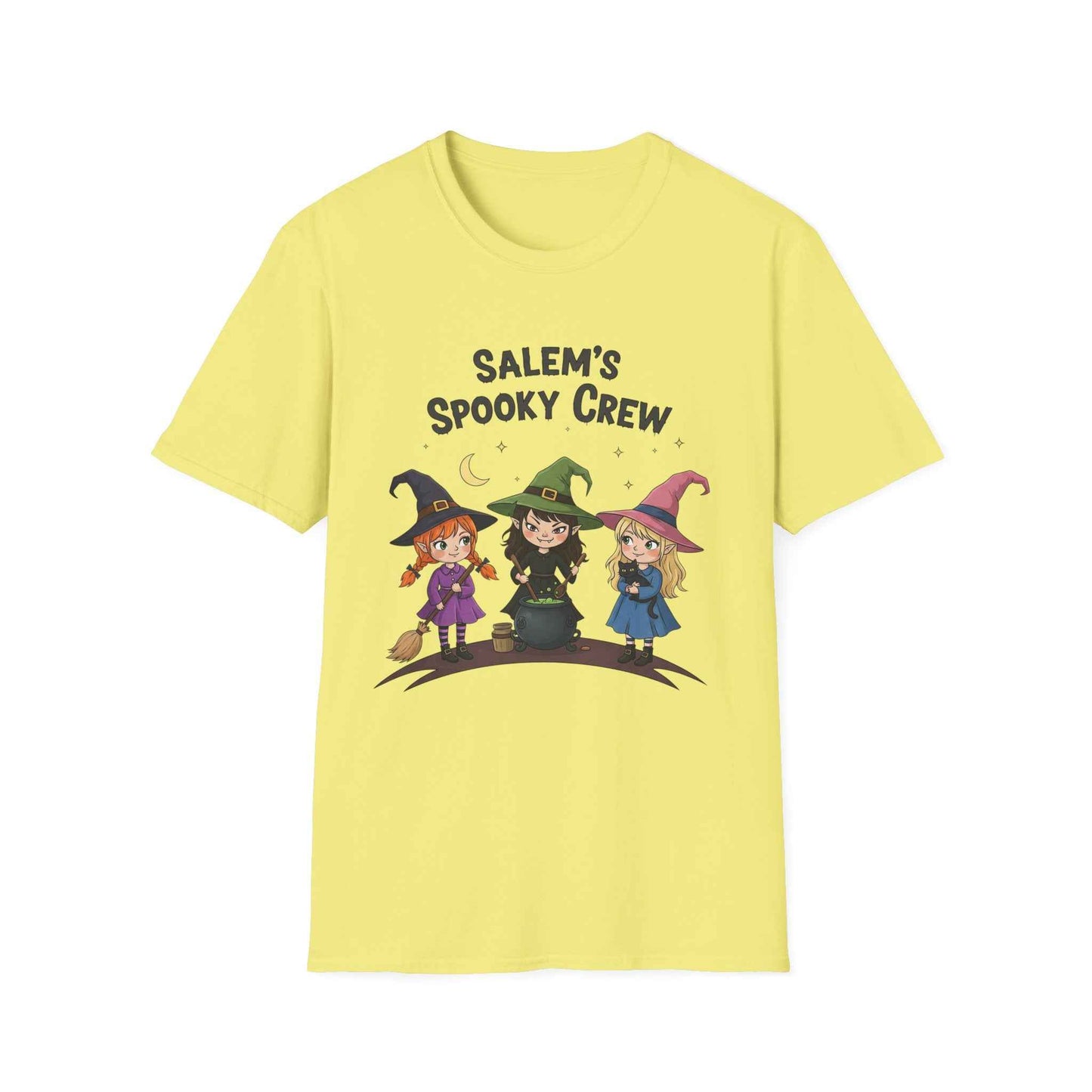 Salem's Spooky Crew T-Shirt, Cute Halloween Shirt, Unisex Witch Tee
