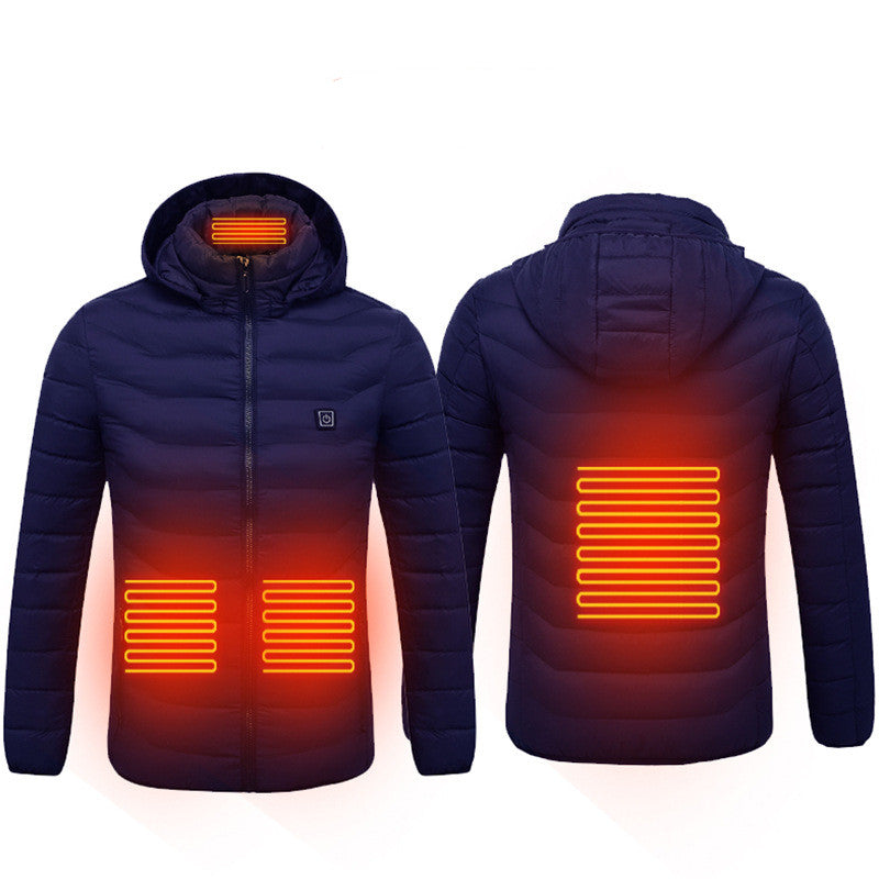 Men's USB Heated Vest - Electric Thermal Jacket with Zip-Up Design
