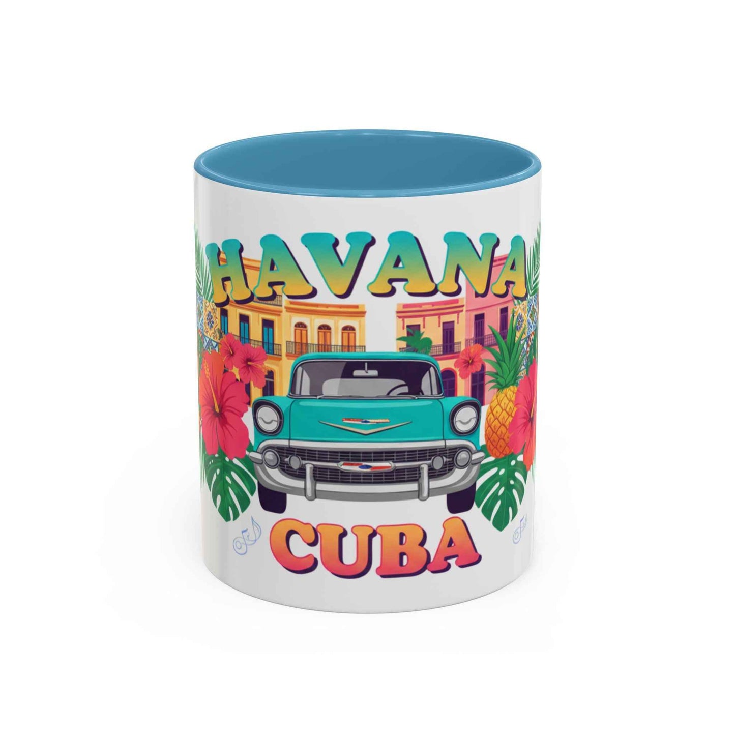 Havana Cuba Vintage Car Coffee Mug – Retro Tropical Travel Mug