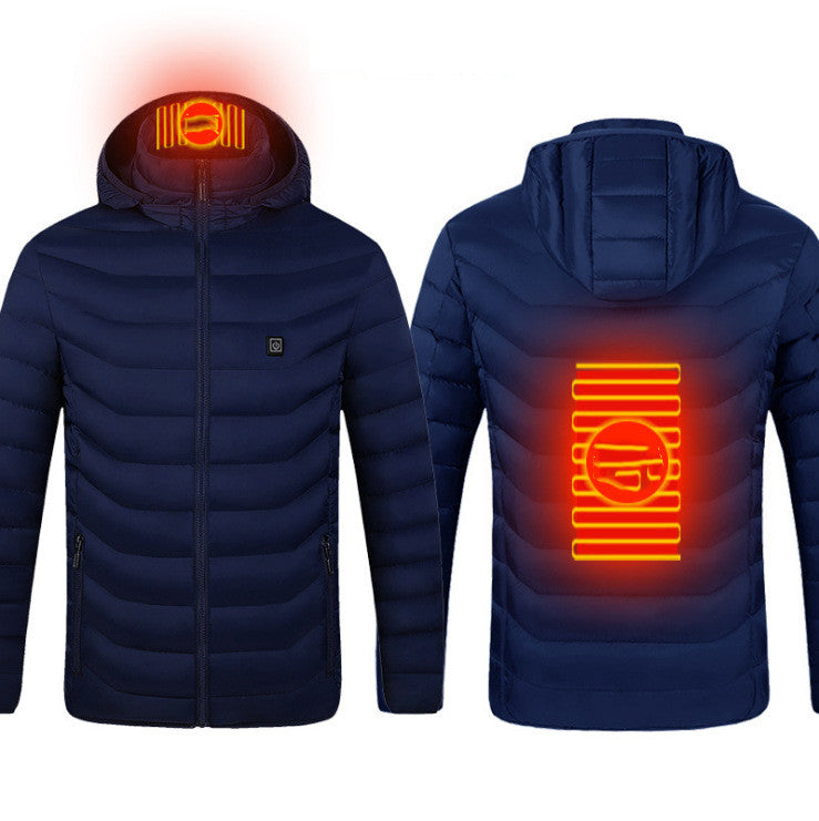 Men's USB Heated Vest - Electric Thermal Jacket with Zip-Up Design