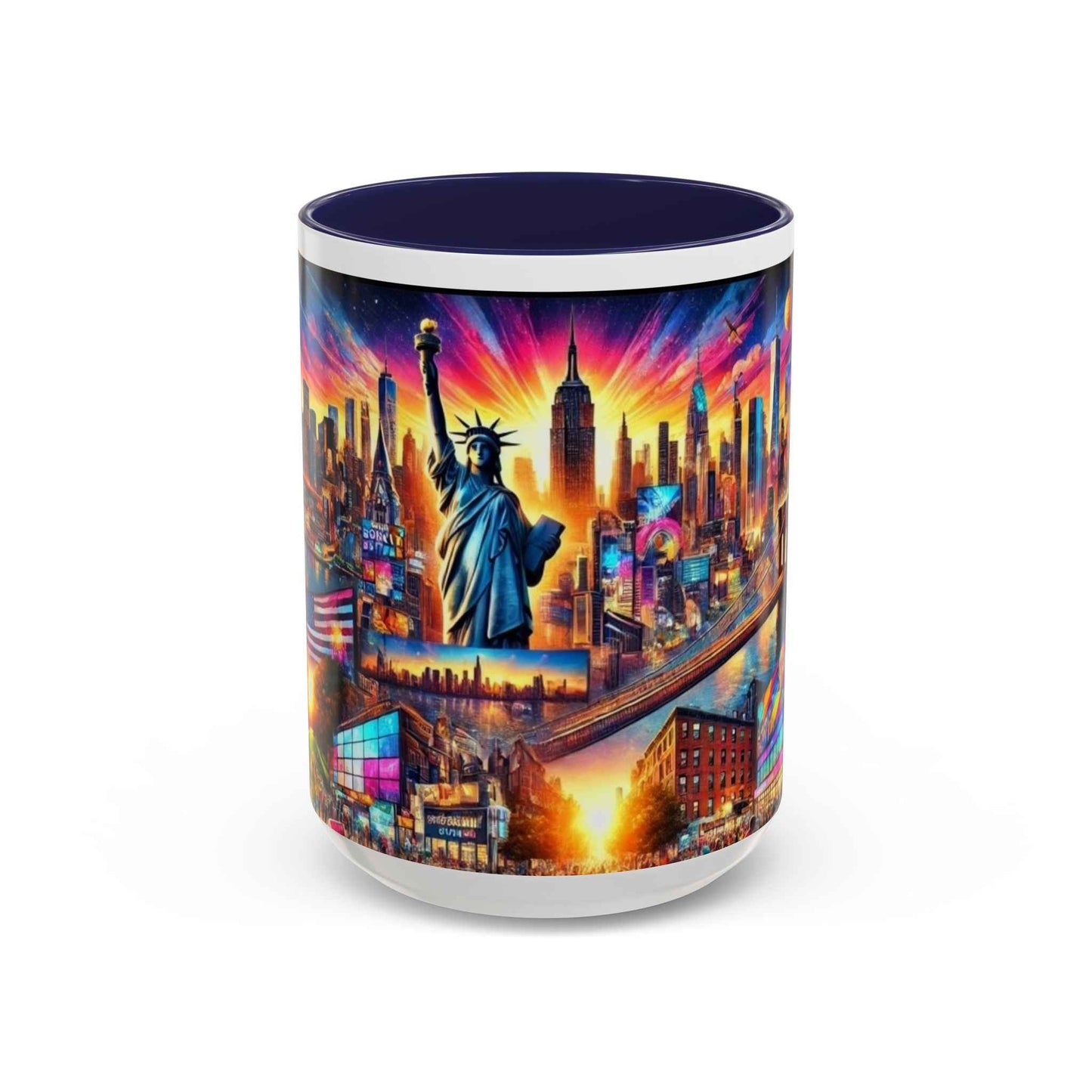 Mug - Vibrant New York City Skyline Coffee Mug (11, 15oz)