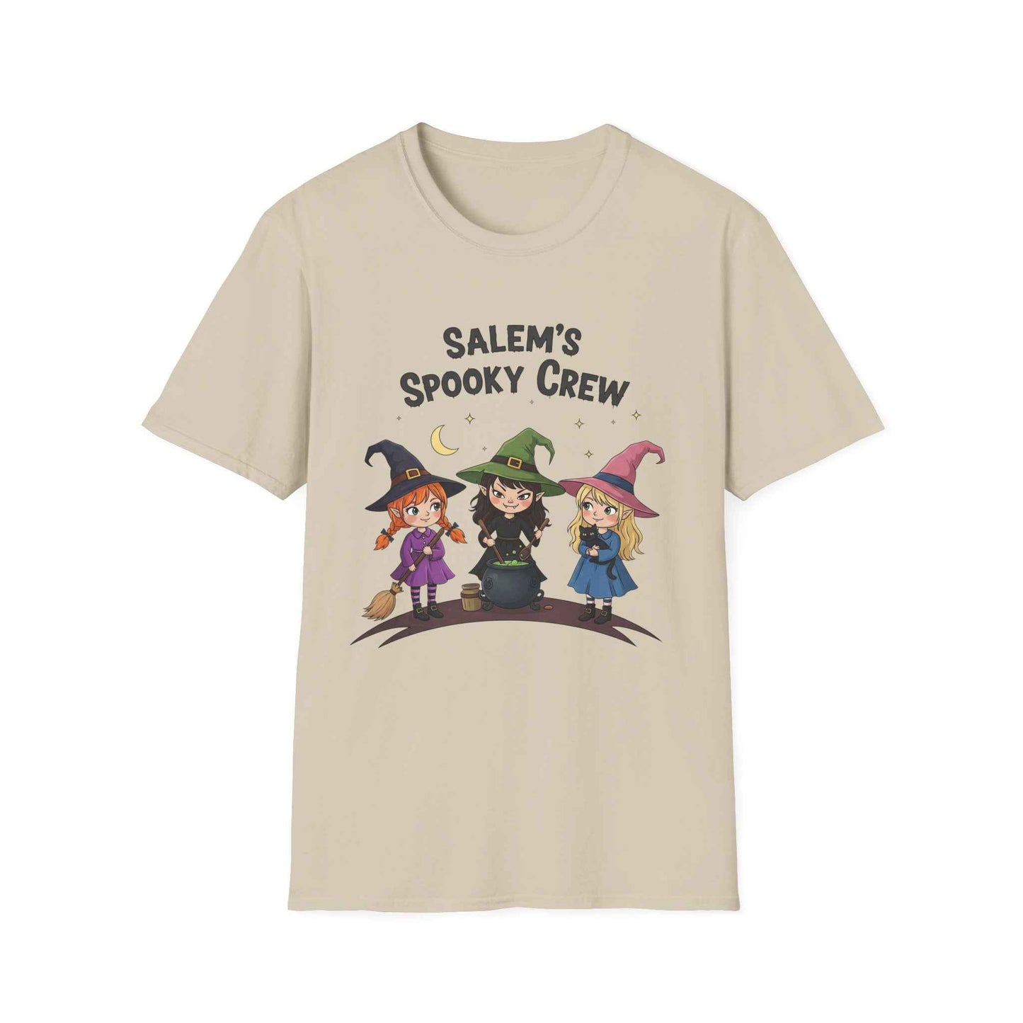 Salem's Spooky Crew T-Shirt, Cute Halloween Shirt, Unisex Witch Tee