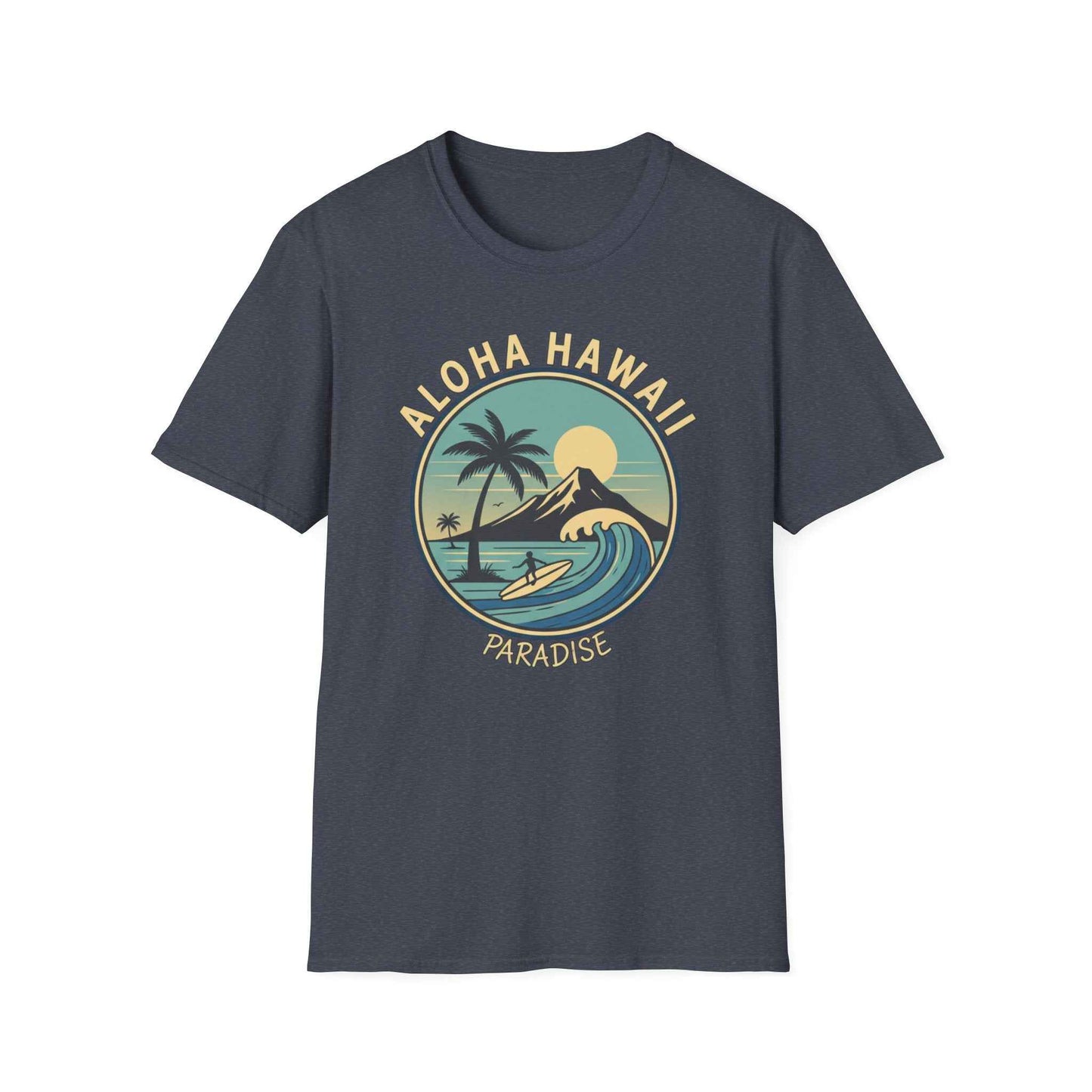 Aloha Hawaii Paradise T-Shirt, Beachwear, Vacation Shirt, Summer Apparel, Surfing Gift, Graphic Tee