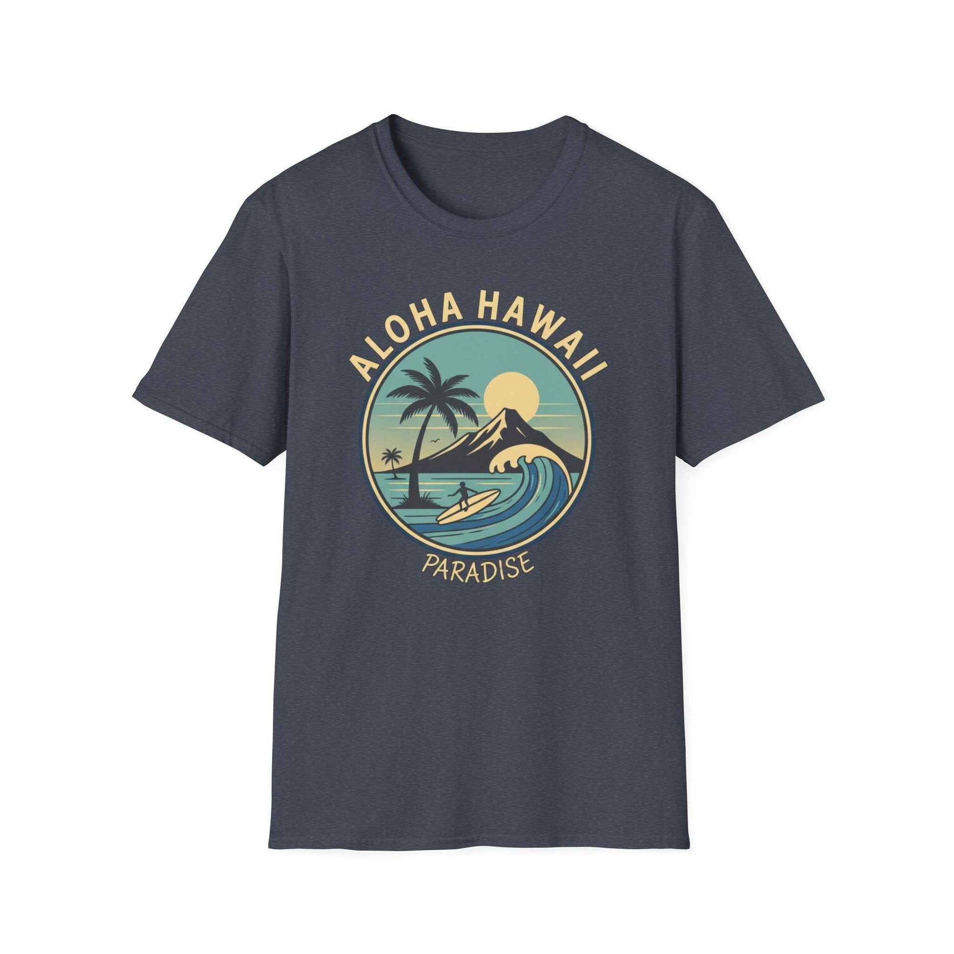 Aloha Hawaii Paradise T-Shirt, Beachwear, Vacation Shirt, Summer Apparel, Surfing Gift, Graphic Tee