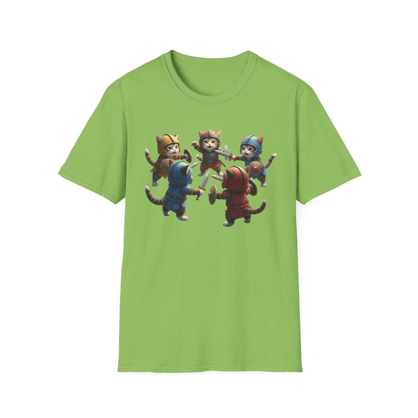 Camiseta Súper Cute de Gatos Guerreros (Kitten Knights) | Regalo Único para Fans de Fantasía y RPG