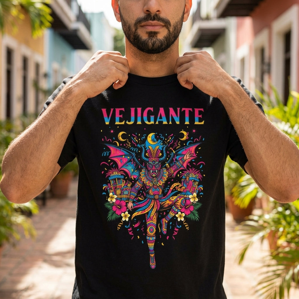 Vejigante Puerto Rico T-Shirt | Boricua Pride Graphic Tee | Havana Vibe