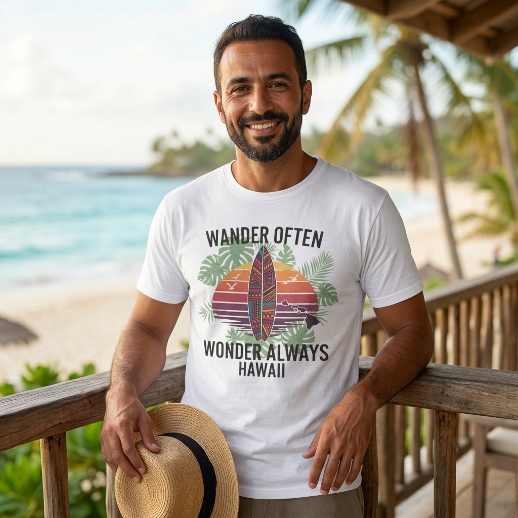 Wander Often T-Shirt | Unisex Surf & Travel Graphic Tee for Beach Lovers