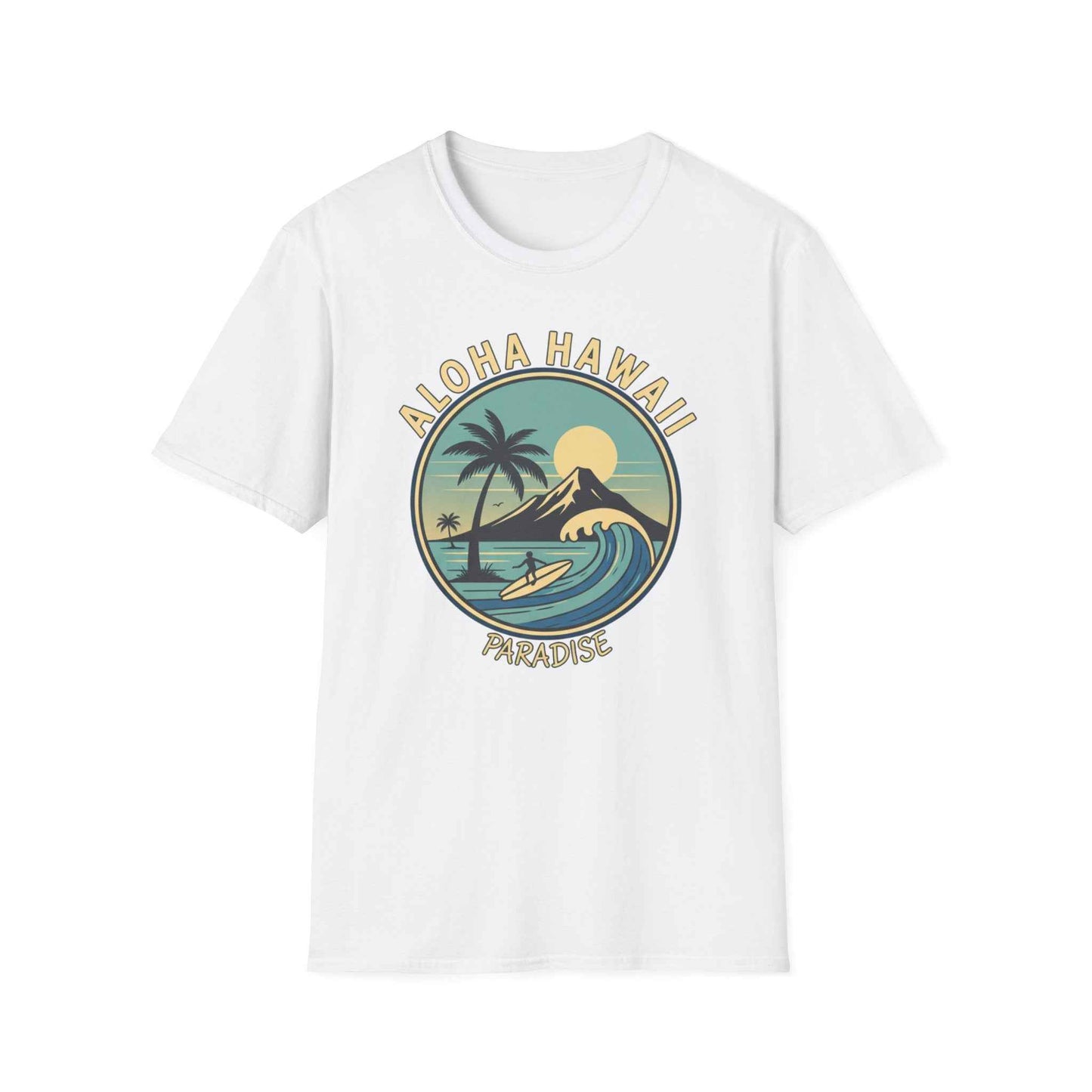 Aloha Hawaii Paradise T-Shirt, Beachwear, Vacation Shirt, Summer Apparel, Surfing Gift, Graphic Tee