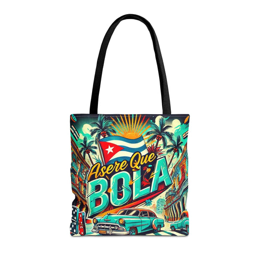 Asere Que Bolá, Tote Bag  Vibrant  Design with Tropical Flair