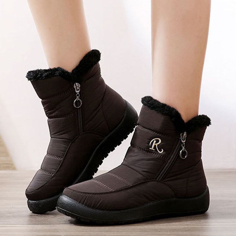 Women's Waterproof Snow Boots - Thickened Warm Winter Shoes