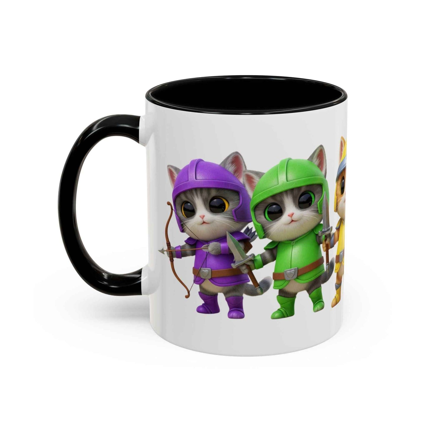 Cat Warrior Mug - Fierce Feline Coffee Cup for Cat Lovers