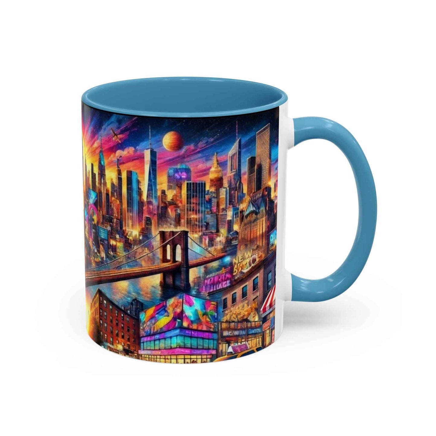 Mug - Vibrant New York City Skyline Coffee Mug (11, 15oz)