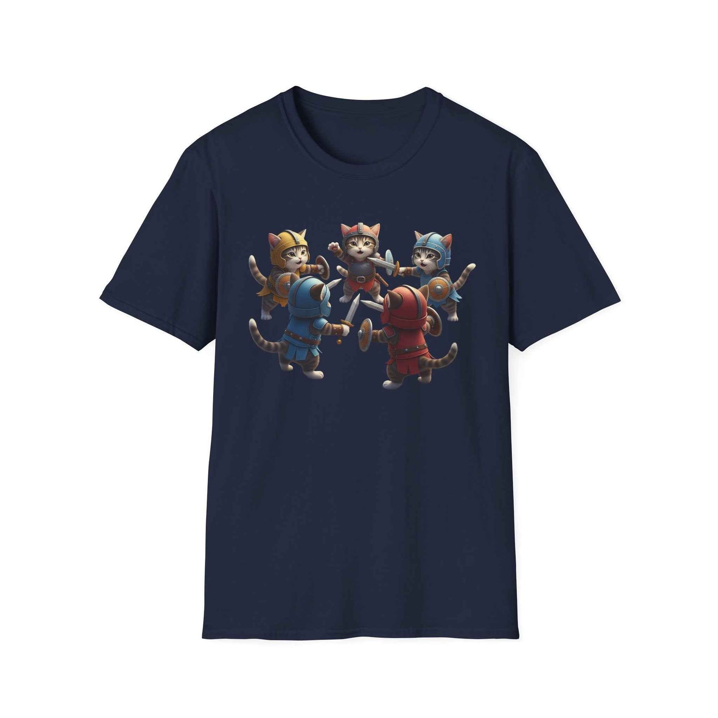 Camiseta Súper Cute de Gatos Guerreros (Kitten Knights) | Regalo Único para Fans de Fantasía y RPG