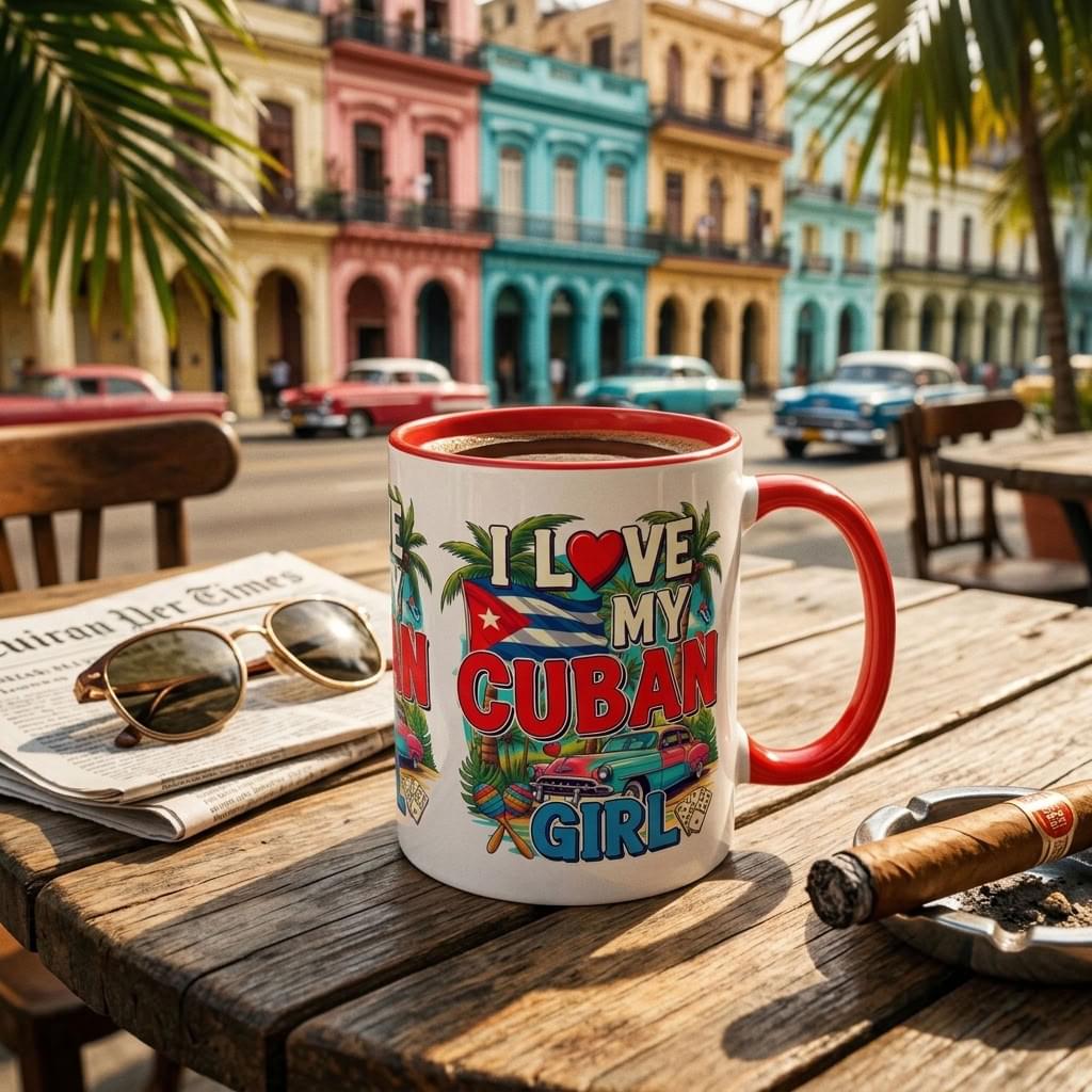 I Love My Cuban Girl Mug | Cuban Love Gift for Her | 11oz