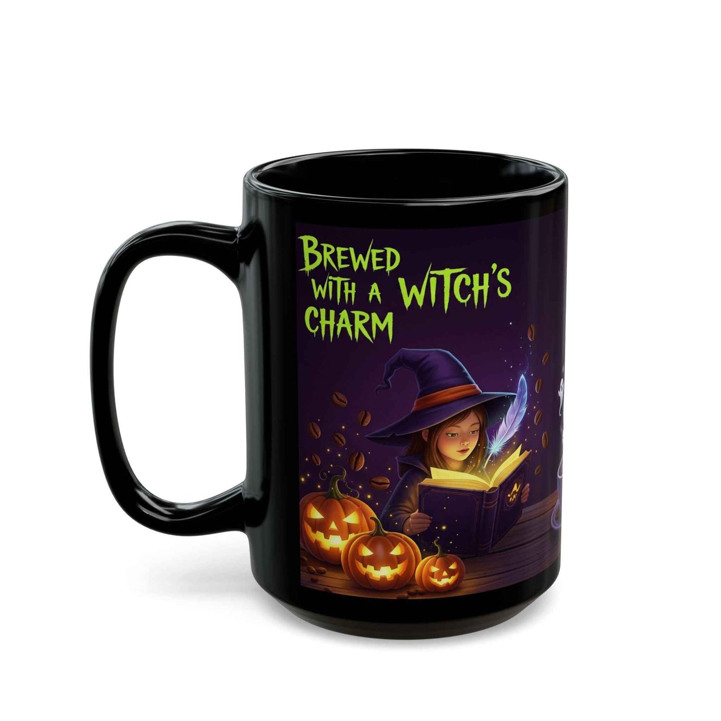 "Brewed with a Witch's Charm" Halloween Coffee Mug - Limited Edition Gift