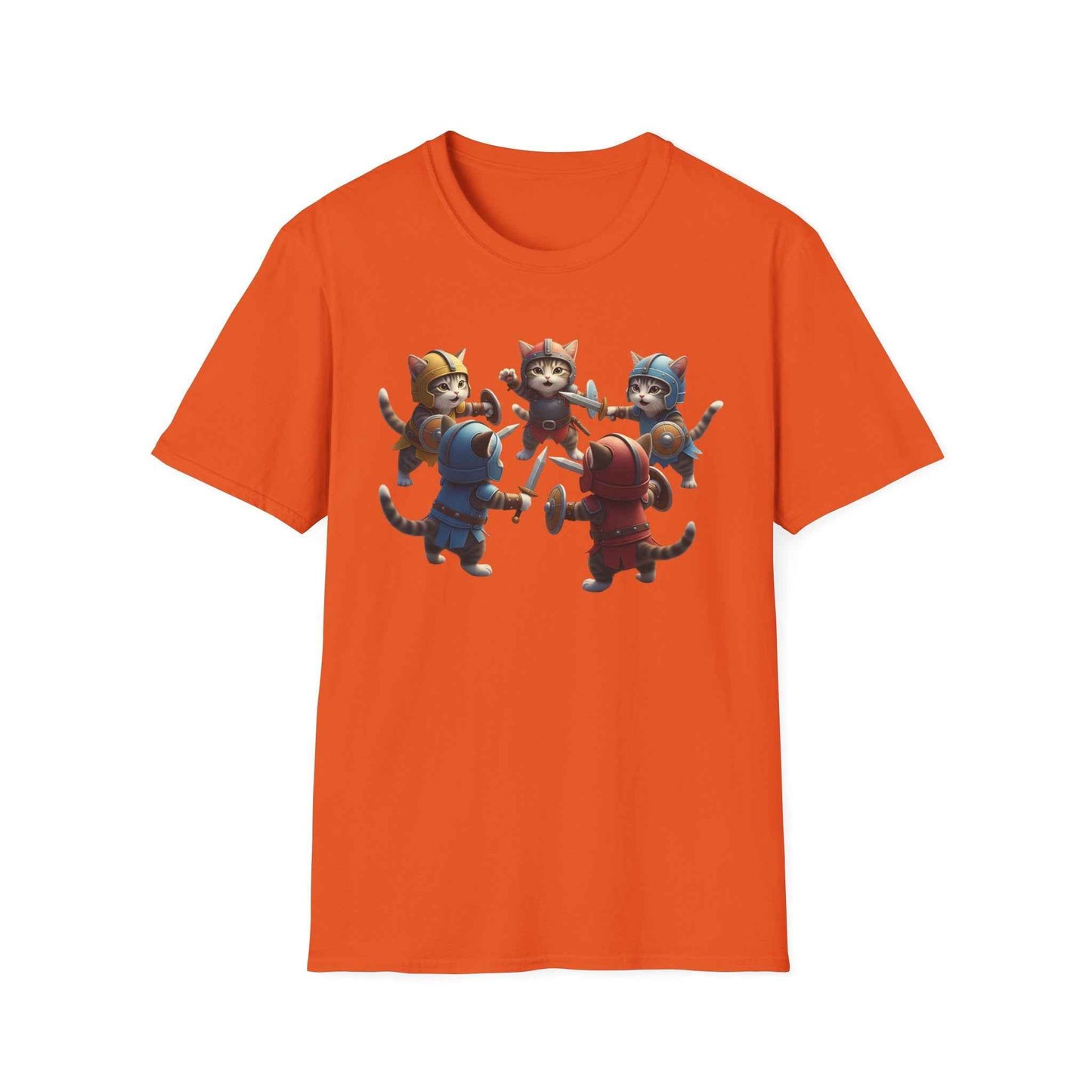 Camiseta Súper Cute de Gatos Guerreros (Kitten Knights) | Regalo Único para Fans de Fantasía y RPG