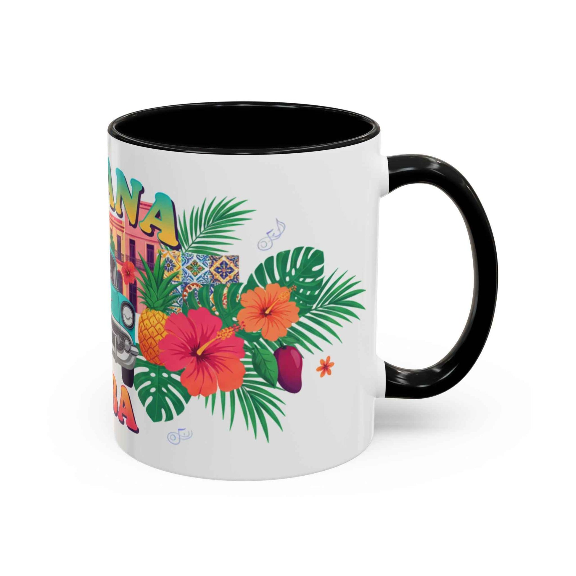 Havana Cuba Vintage Car Coffee Mug – Retro Tropical Travel Mug