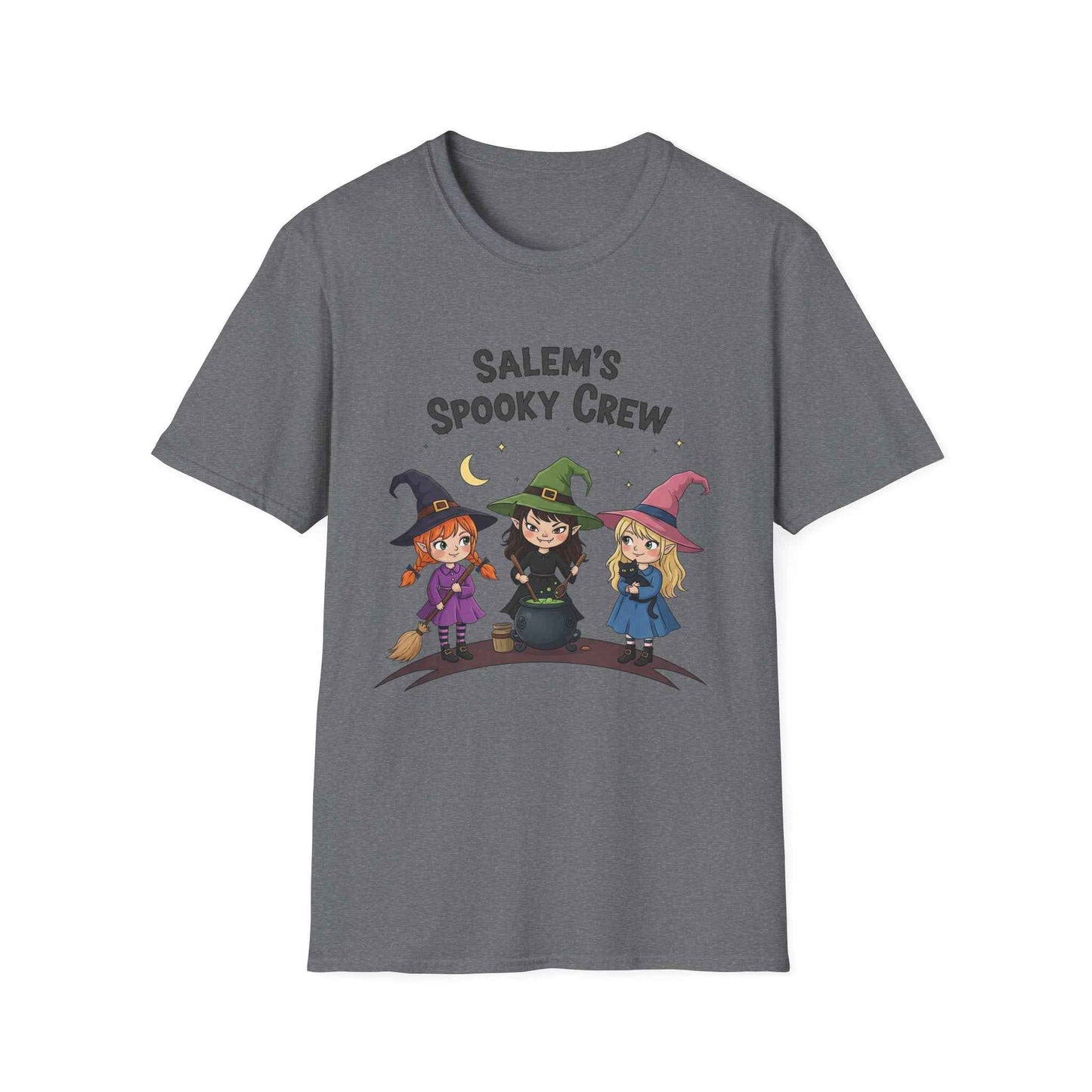 Salem's Spooky Crew T-Shirt, Cute Halloween Shirt, Unisex Witch Tee