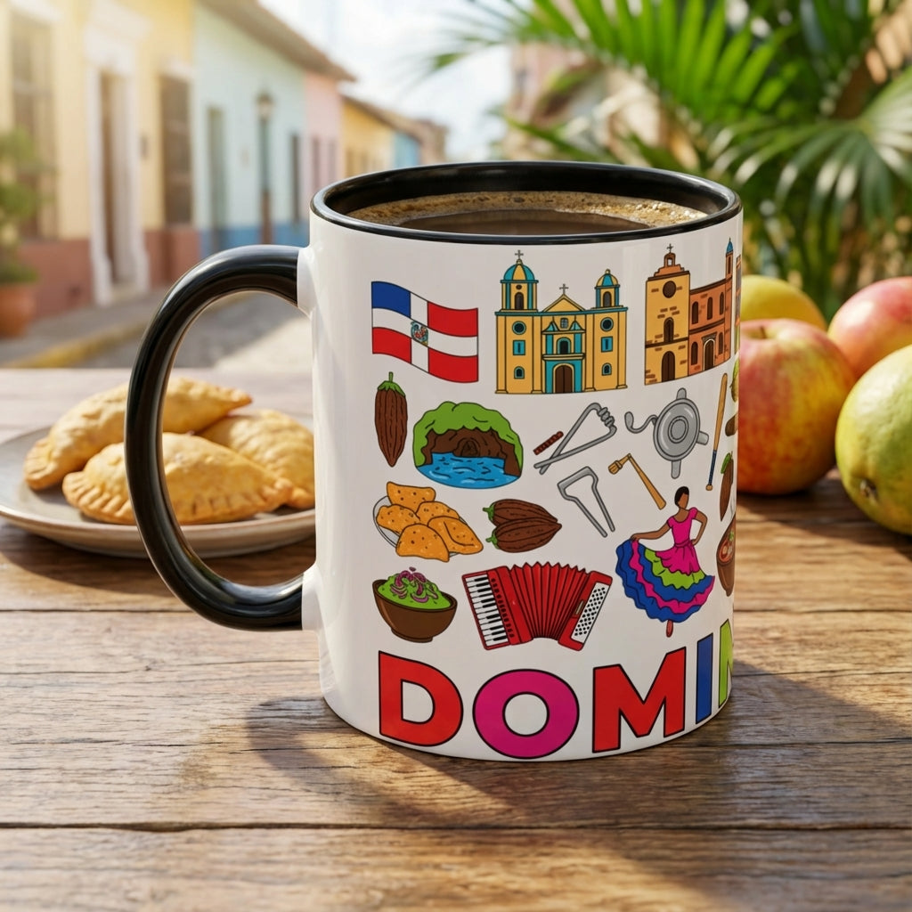Dominican Republic Coffee Mug - Colorful Island Souvenir (11/15oz)