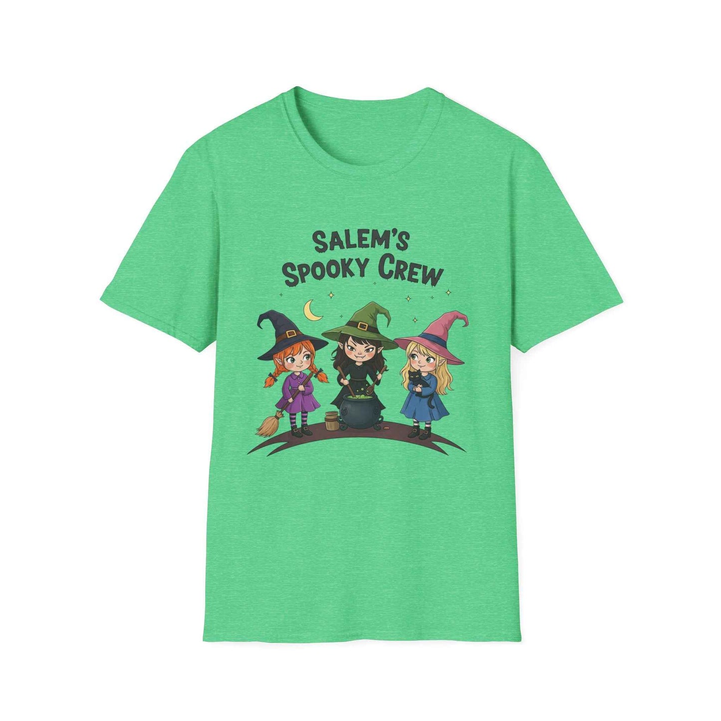 Salem's Spooky Crew T-Shirt, Cute Halloween Shirt, Unisex Witch Tee