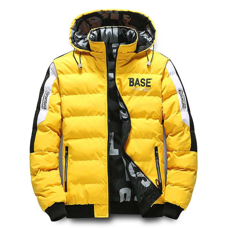 Men's Thickened Cotton-Padded Winter Jacket - Warm Insulated Coat
