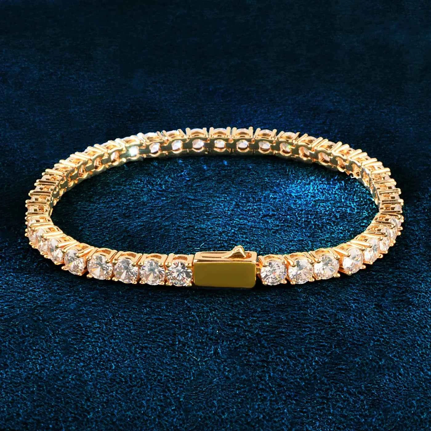 Sparkling Crystal Bracelet - Gold Plated