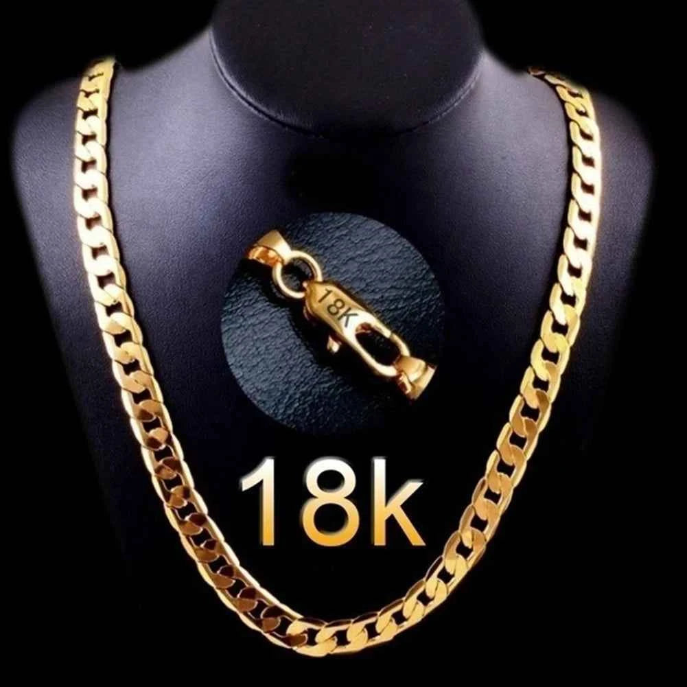 Classic Cuban Chain Necklace – Solid 18K Gold Plated for Men & Women (Timeless Luxury, Custom Lengths)