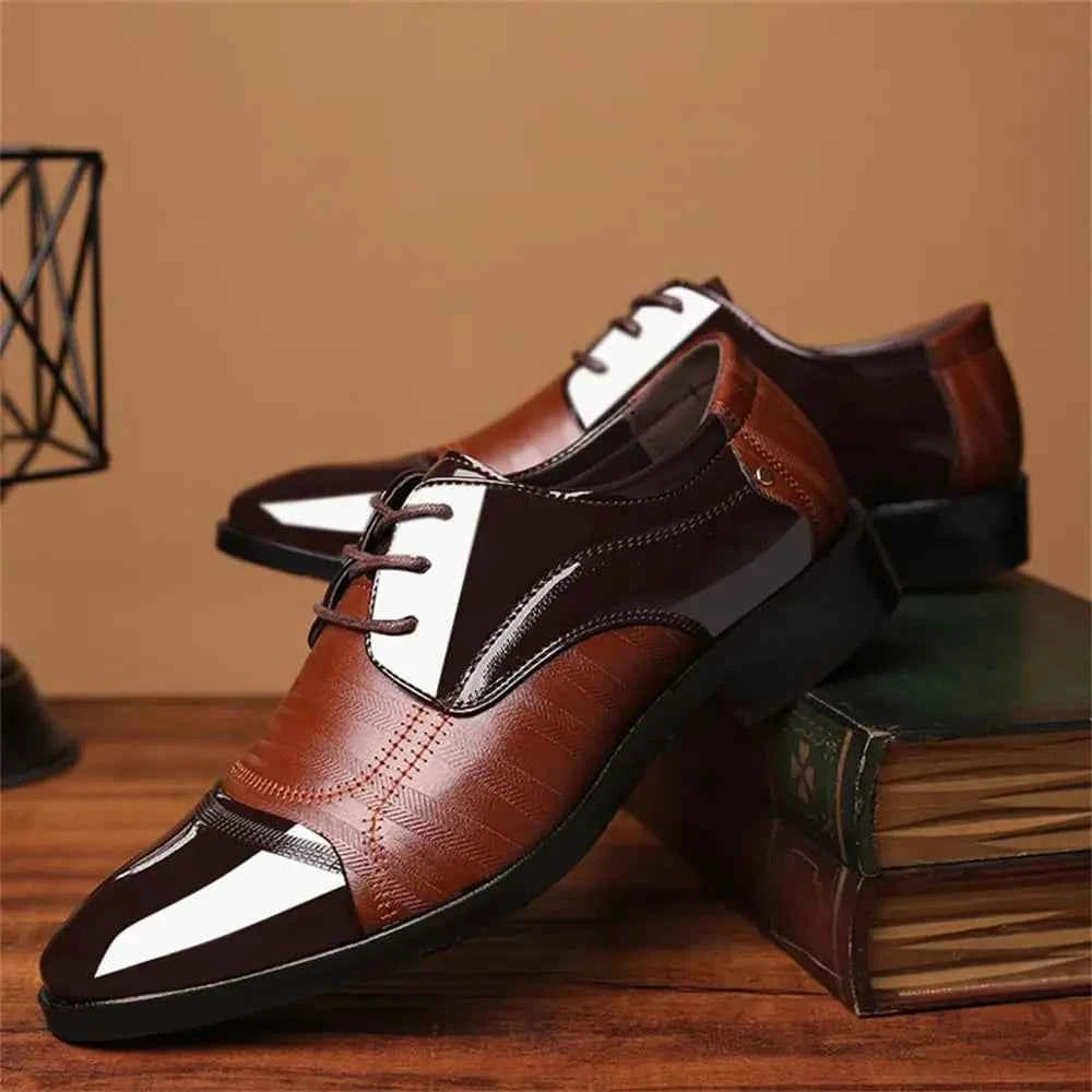 Men's Patent Leather Oxford Dress Shoes - Classic Business & Formal Derby Shoes