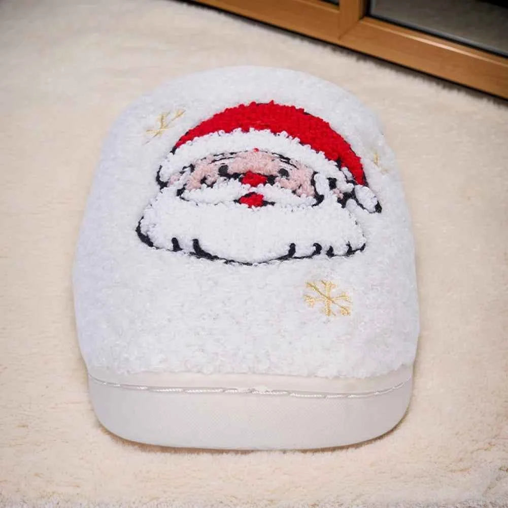 Cozy Christmas Santa Claus Slippers | Fluffy, Non-Slip Indoor Comfort