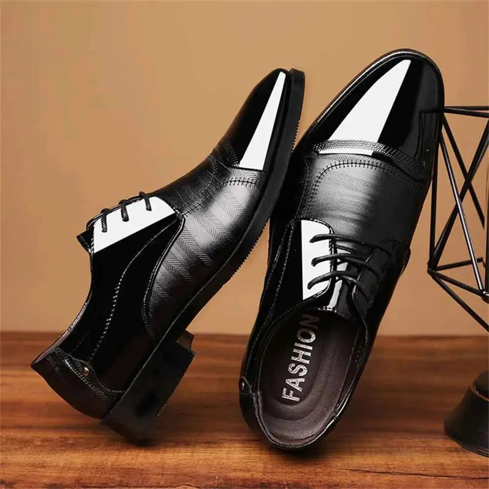 Men's Patent Leather Oxford Dress Shoes - Classic Business & Formal Derby Shoes