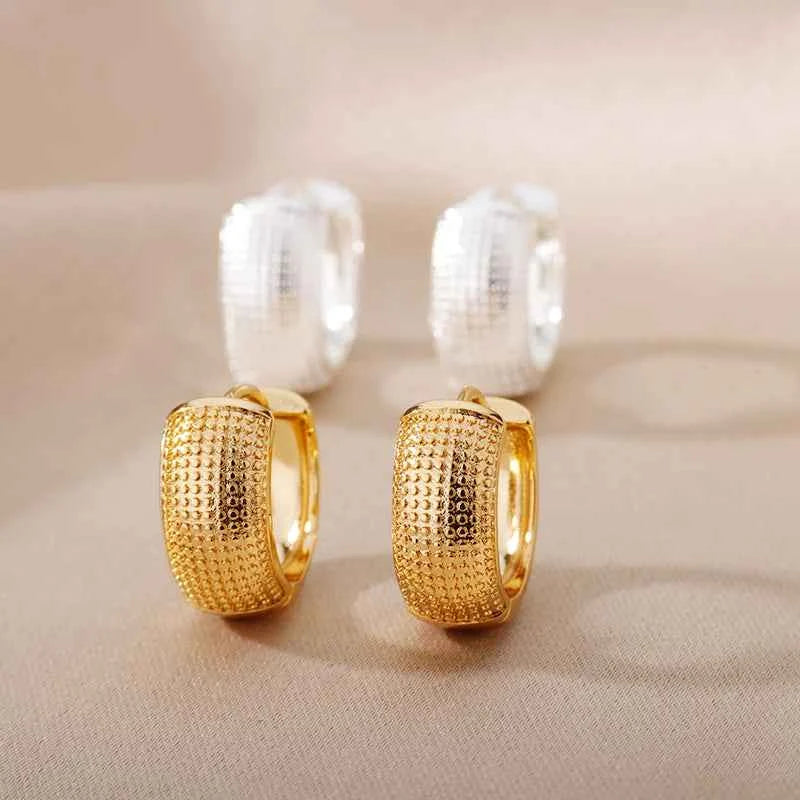 2025 Trend Small Hoop Earrings | Stainless Steel Gold-Color Piercing Jewelry for Women