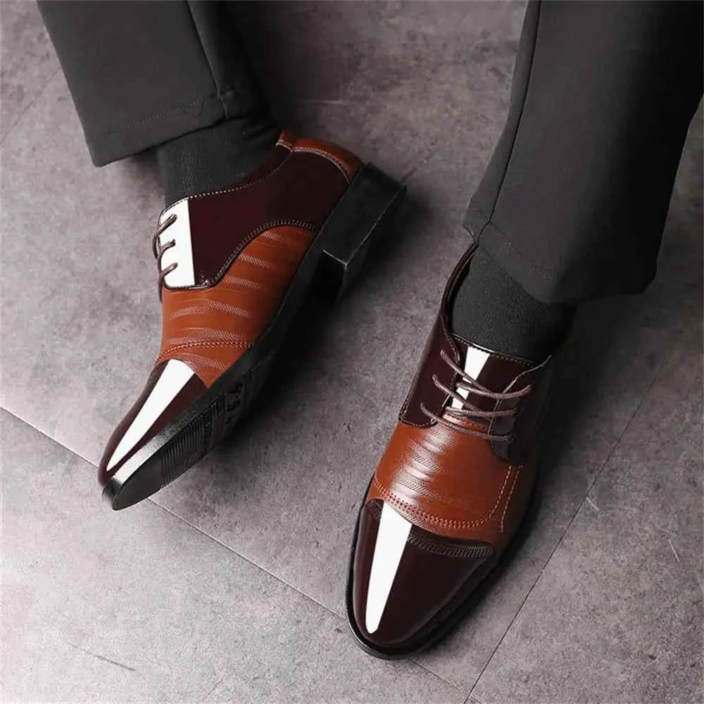 Men's Patent Leather Oxford Dress Shoes - Classic Business & Formal Derby Shoes