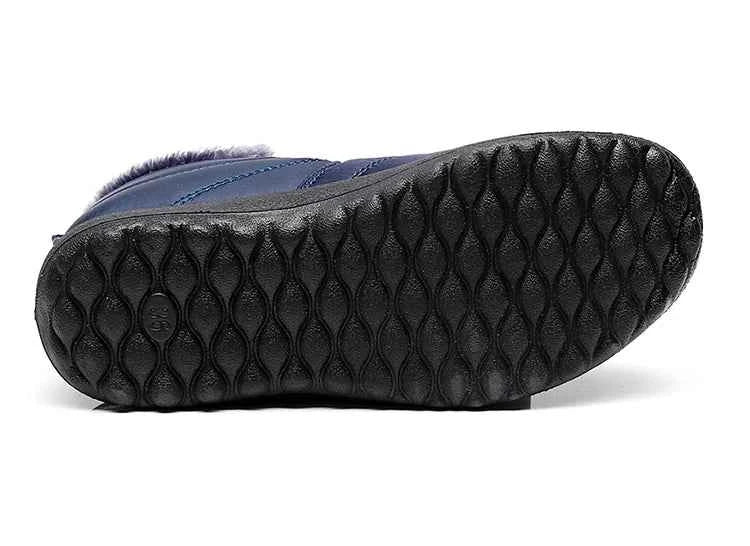 Lightweight Waterproof Snow Boots for Women | Slip-On Plush-Lined Ankle Boots | Plus Size Available