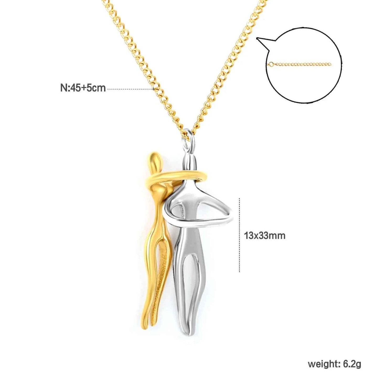 Delicate Stainless Steel Necklace with Cubic Zirconia