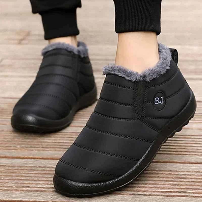 Lightweight Waterproof Snow Boots for Women | Slip-On Plush-Lined Ankle Boots | Plus Size Available