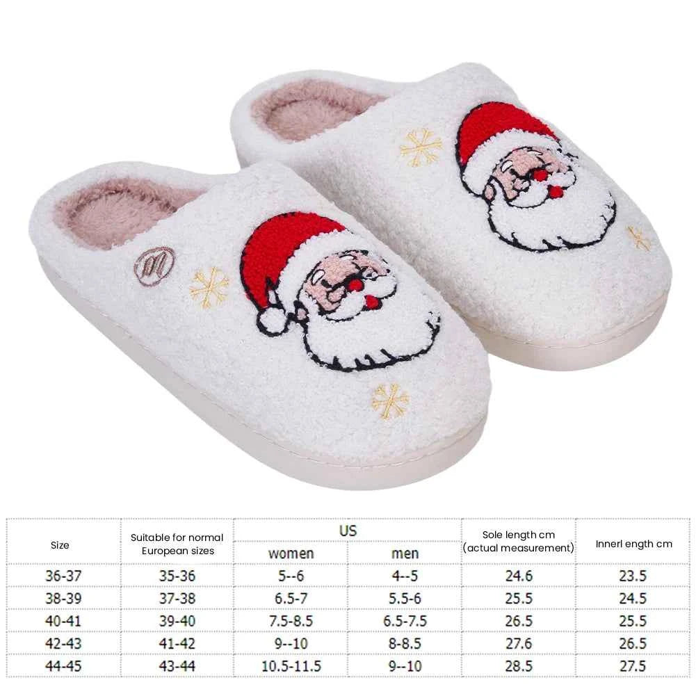 Cozy Christmas Santa Claus Slippers | Fluffy, Non-Slip Indoor Comfort