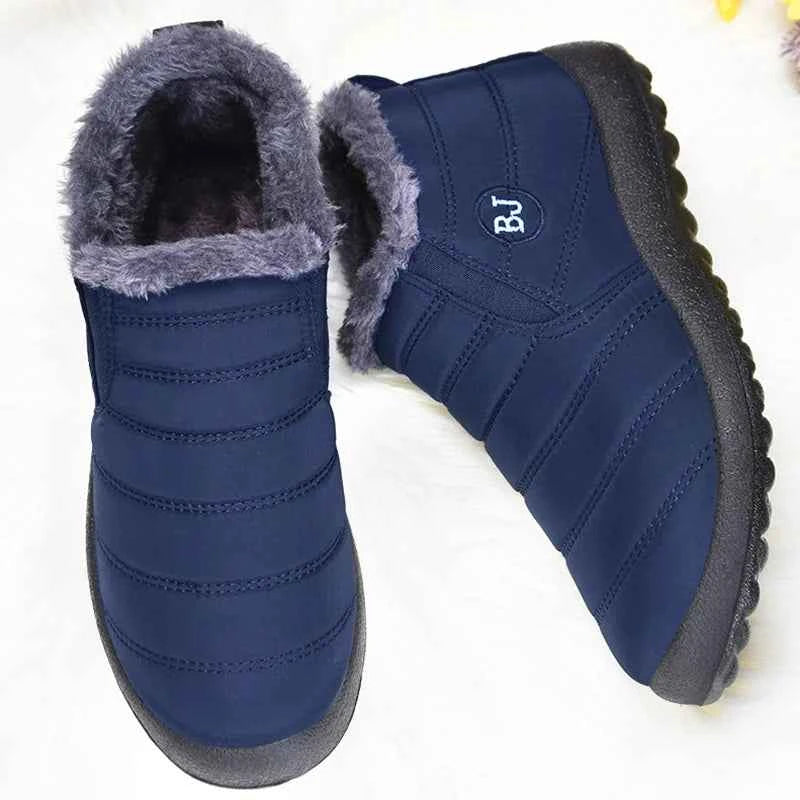 Lightweight Waterproof Snow Boots for Women | Slip-On Plush-Lined Ankle Boots | Plus Size Available