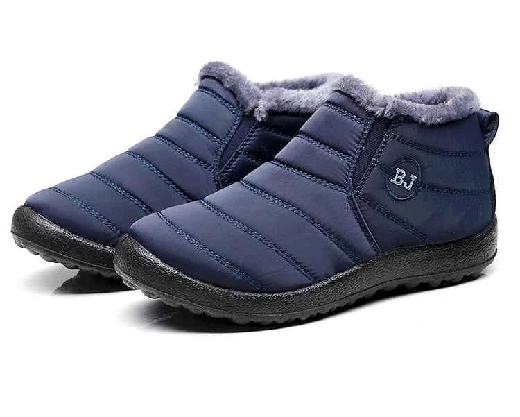 Lightweight Waterproof Snow Boots for Women | Slip-On Plush-Lined Ankle Boots | Plus Size Available
