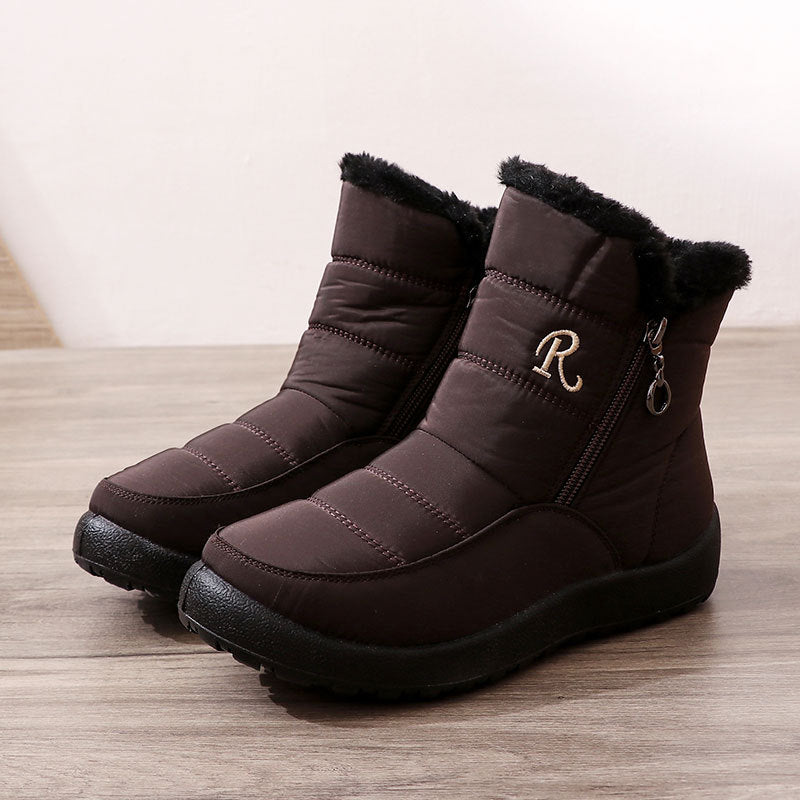 Women's Waterproof Snow Boots - Thickened Warm Winter Shoes