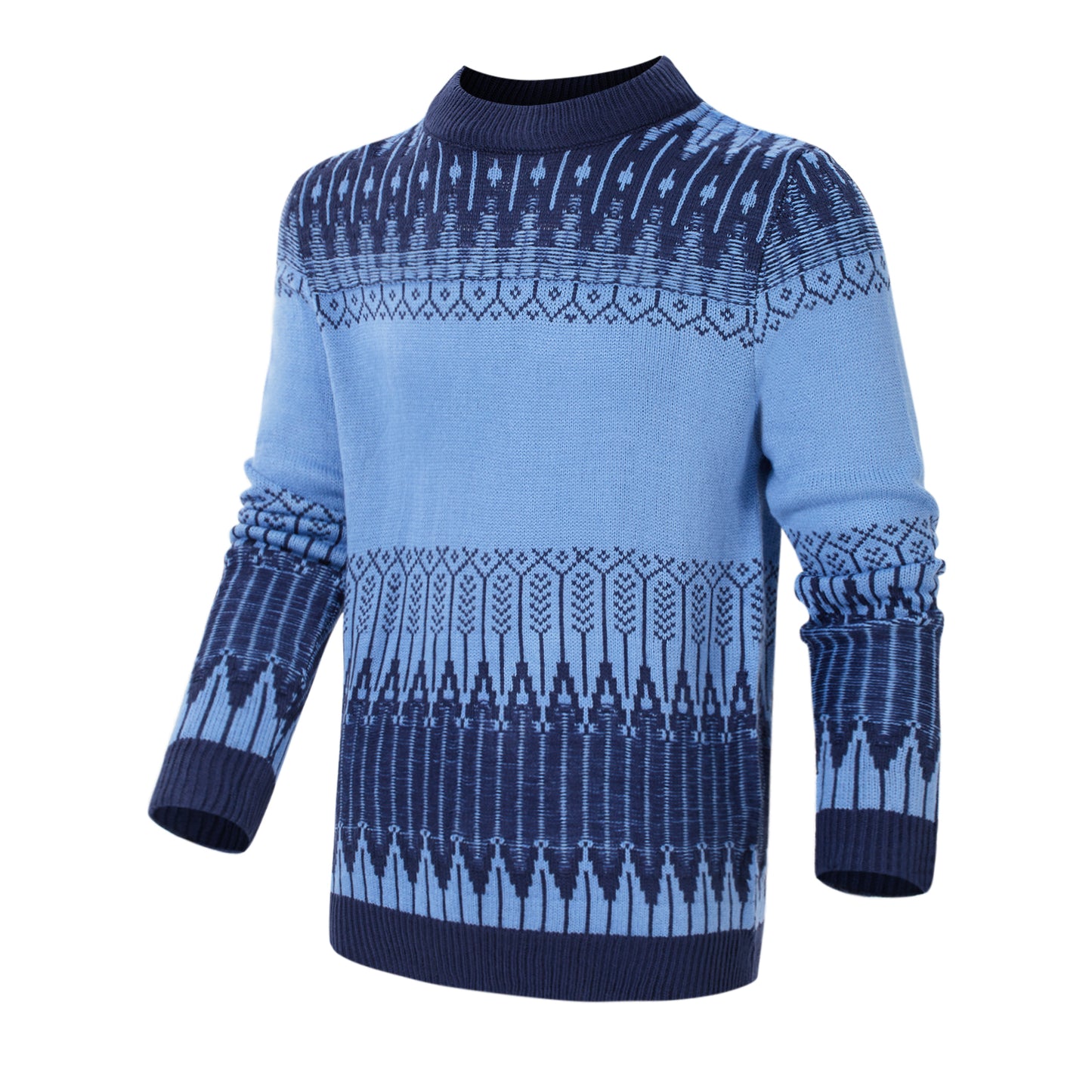 Men's Knitted Sweater - Fashion Long Sleeve Pullover for Fall & Winter