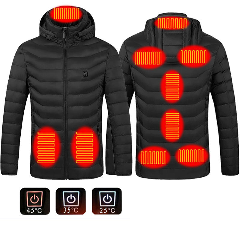 Men's USB Heated Vest - Electric Thermal Jacket with Zip-Up Design