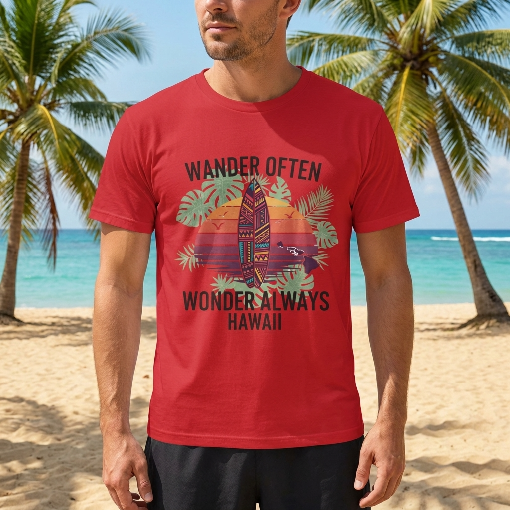 Wander Often T-Shirt - Unisex Surf Tee for Beach & Travel Lovers