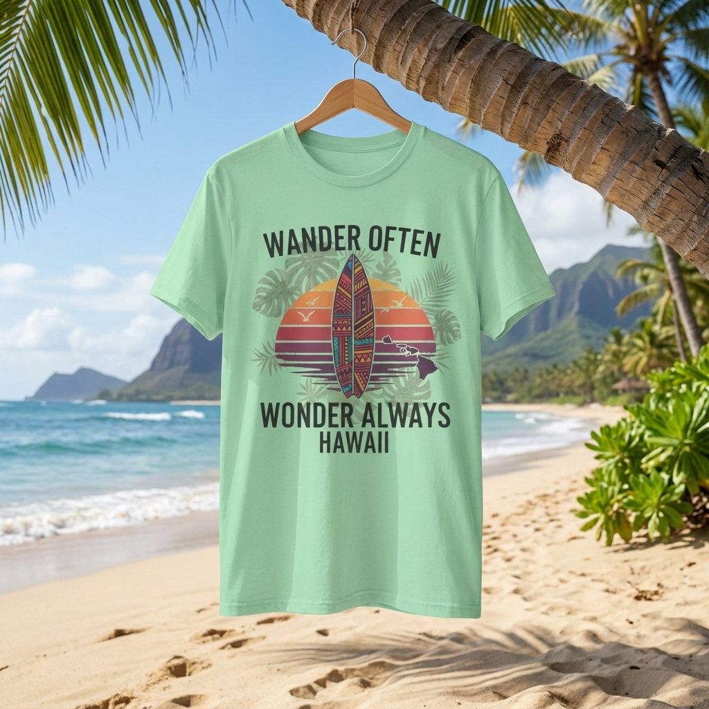 Wander Often T-Shirt - Unisex Surf Tee for Beach & Travel Lovers
