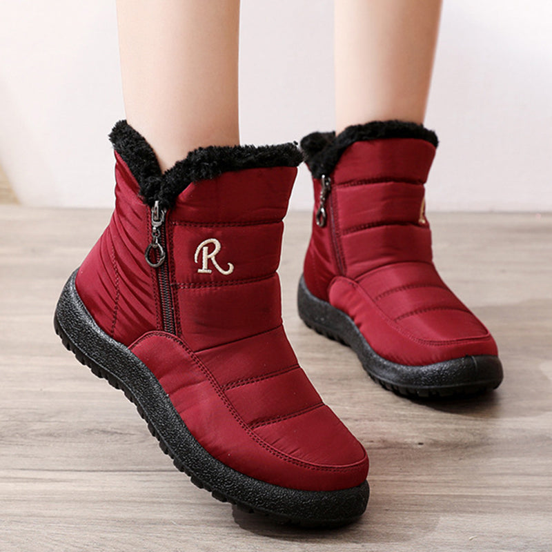 Women's Waterproof Snow Boots - Thickened Warm Winter Shoes