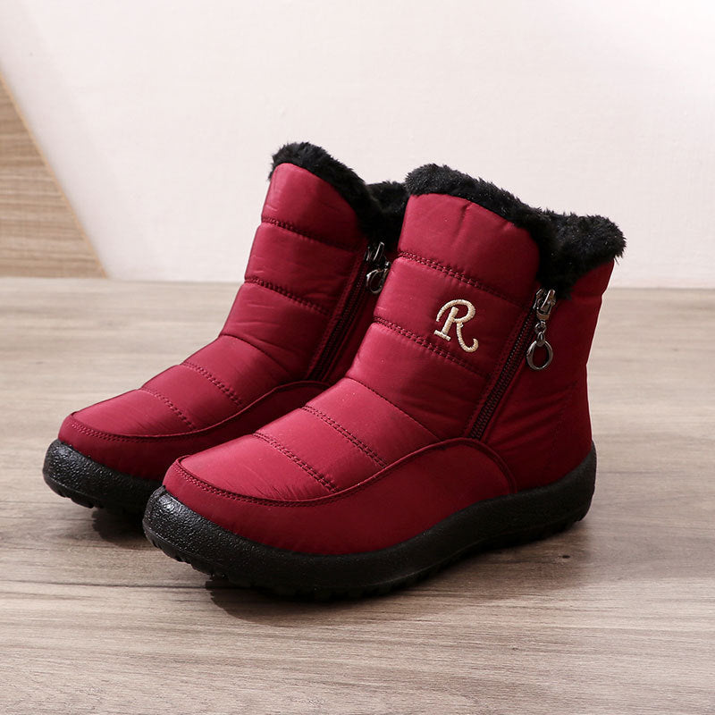 Women's Waterproof Snow Boots - Thickened Warm Winter Shoes